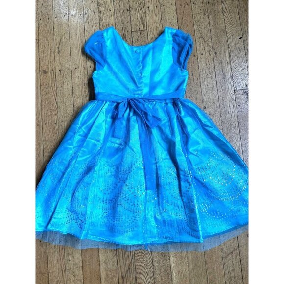 Jona Michelle Teal Blue Green Layered Dress with Rhinestones 6 - Picture 13 of 16